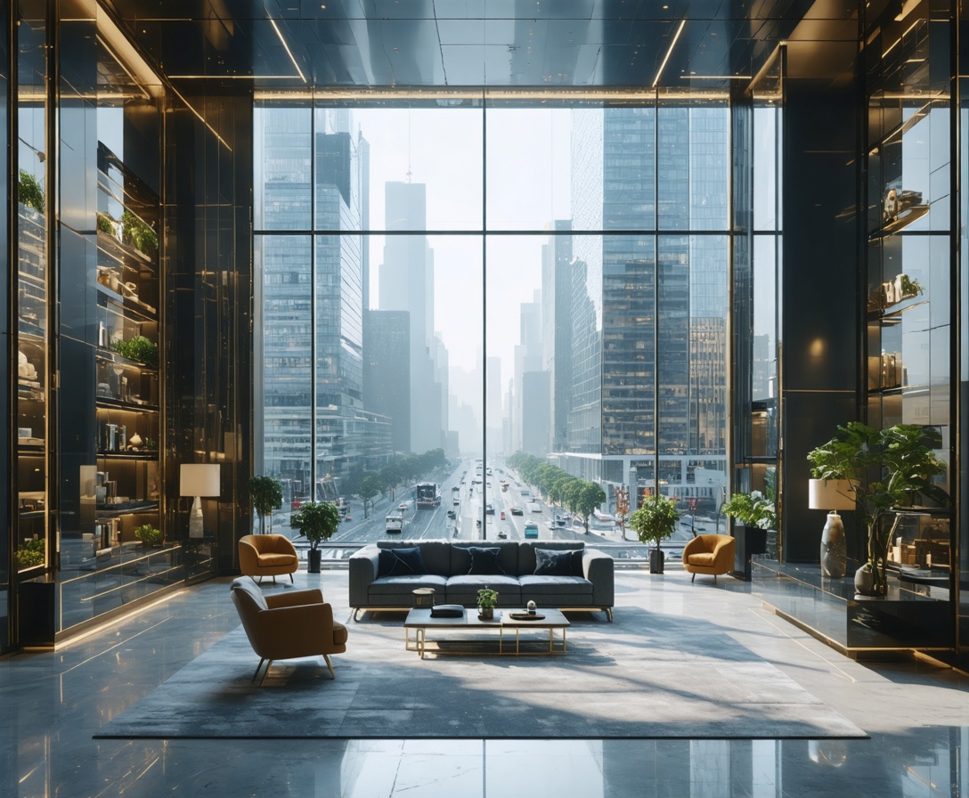 Interior de oficina lujosa